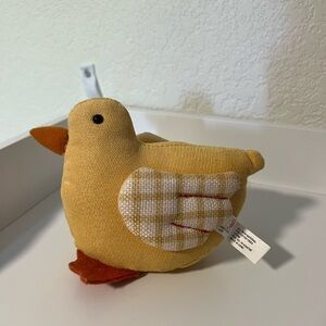 Target Bullseye Duck Plaid Yellow Weighted Plush Stuffed Animal 5”